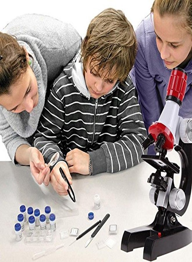 Globular Science Microscope Kits with Slides Educational Beginner Kit with LED Zooming 100X 400X and 1200X Magnification for Kids Students Educational Learning Kits - Image 3
